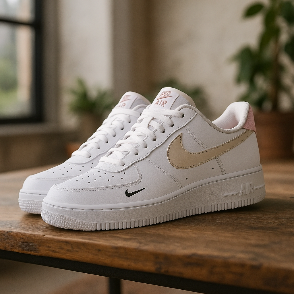 Nike Air Force 1 Low ’07 Blanc LIght Orewood Rose (Femme)