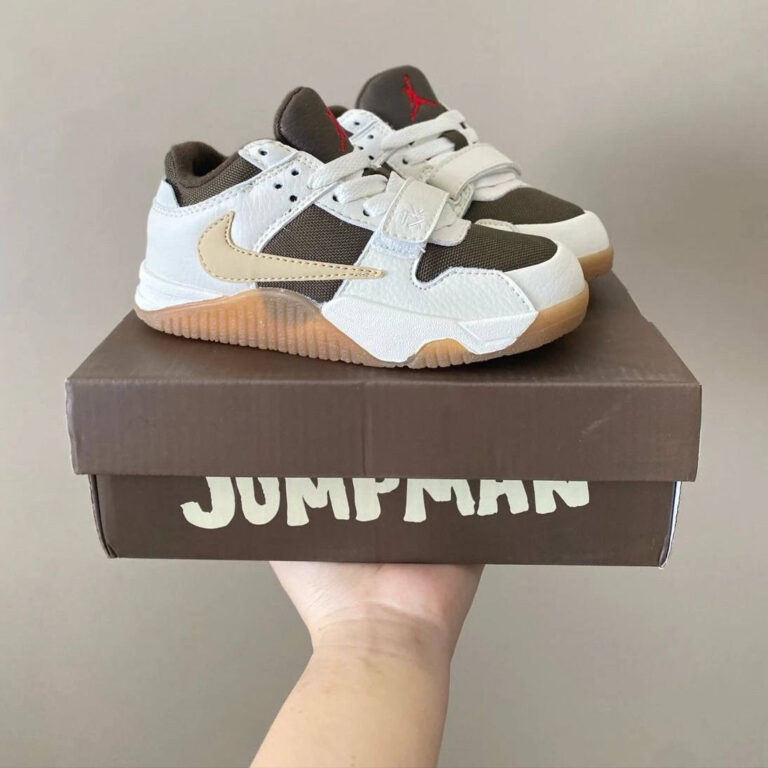 Air Jordan Jumpman Jack Enfant Blanc/Marron