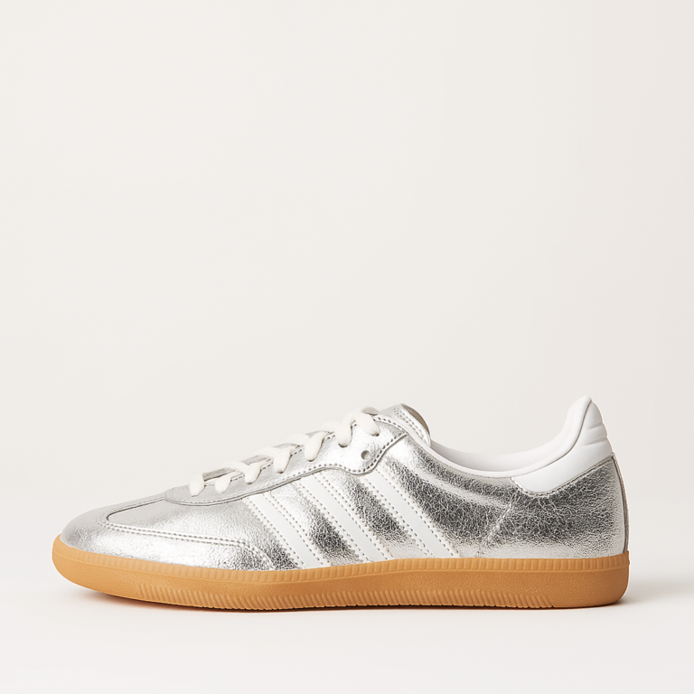 Adidas Samba OG Argenté Metallic Cracked Leather