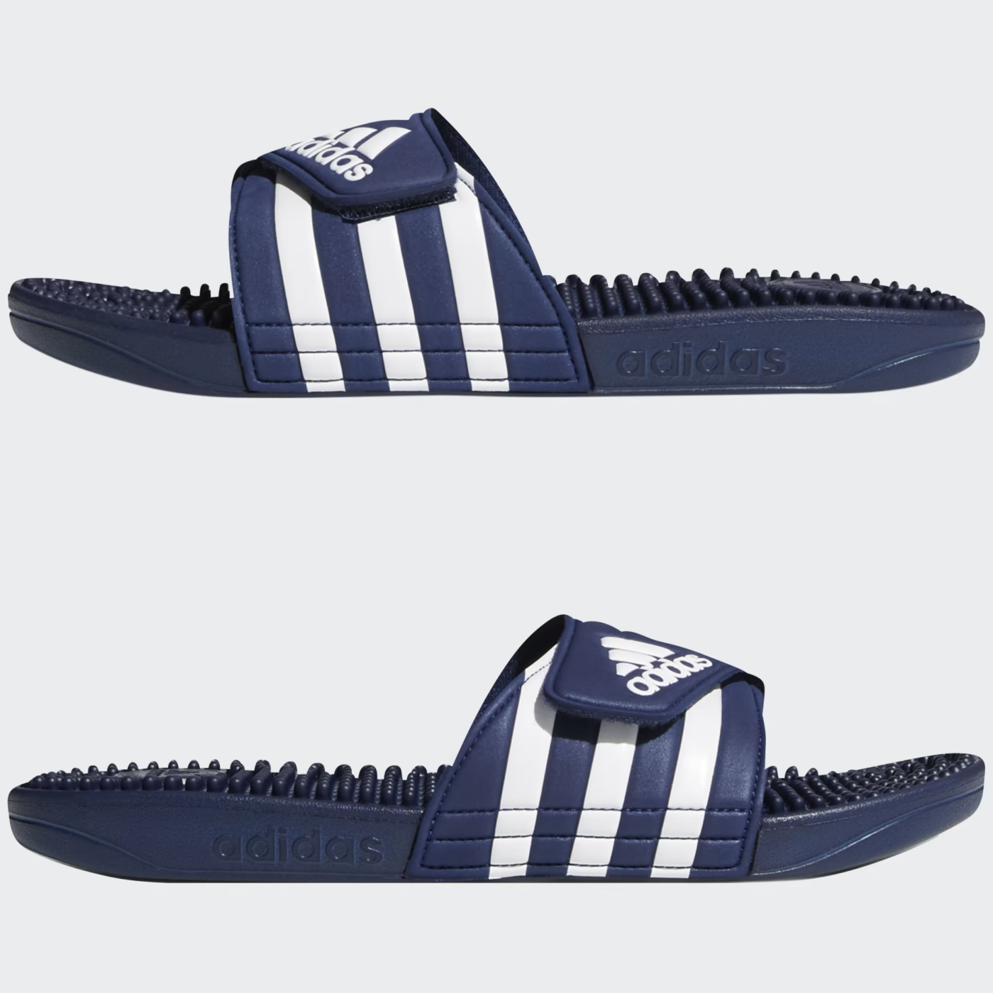 Claquette Adidas Adissage Bleu Foncé / Blanc Nuage