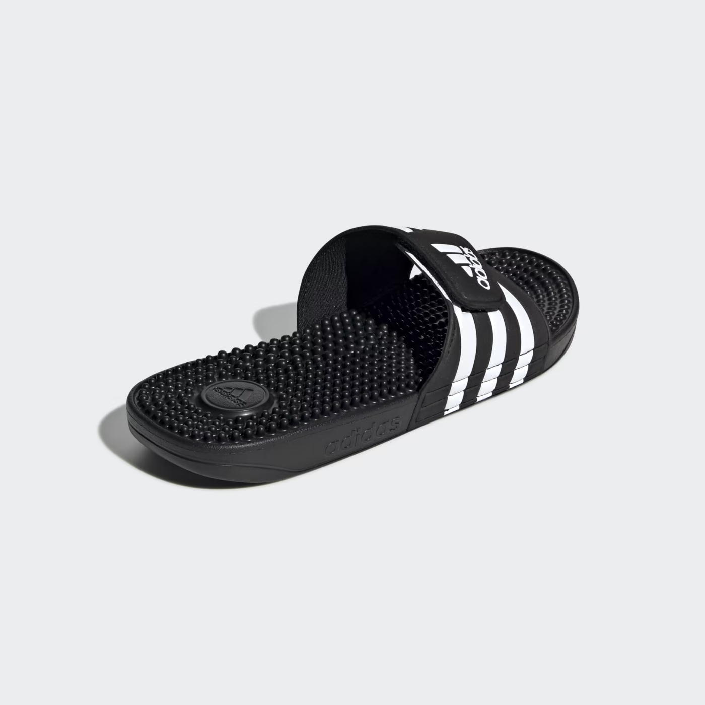 Claquette Adidas  » Adissage  » Noir – Rayures blanches