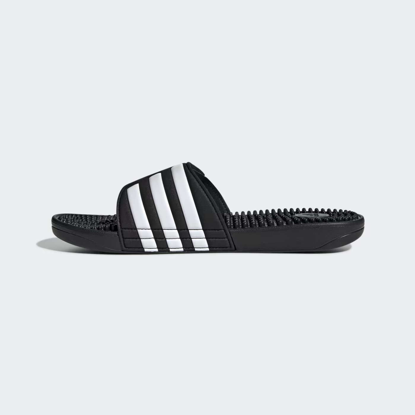 Claquette Adidas  » Adissage  » Noir – Rayures blanches